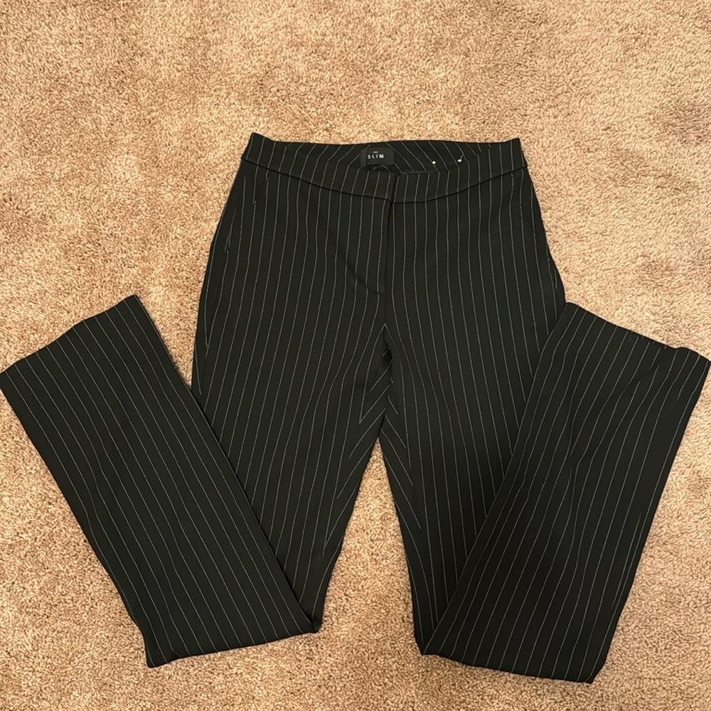 NEW WHBM The Slim Pinstripe Pant